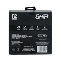 AUDIFONOS DIADEMA BLUETOOTH GHIA N2 HIFI SOUND/ COLOR NEGRO/ 10M ALCANCE/ BT 4.2/ BATERIA 300MAH [ GAC-182C ][ SPK-1844 ]