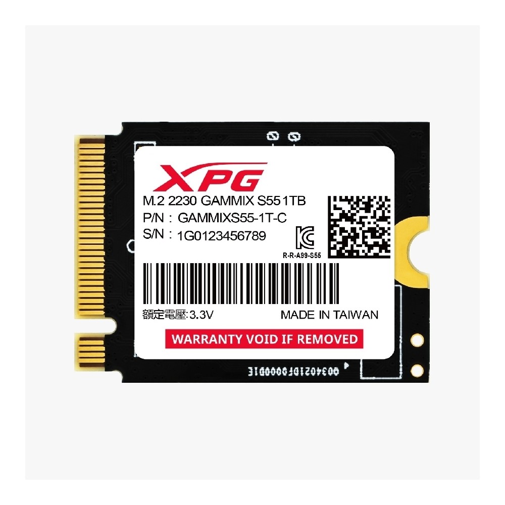 UNIDAD DE ESTADO SOLIDO SSD INTERNO 1TB ADATA XPG GAMMIX S55 M.2 2230 NVME PCIE GEN 4X4 LECT. 5000 E [ SGAMMIXS55-1T-C ][ HD-3105 ]