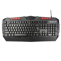 TECLADO ALAMBRICO OCELOT/ GAMER/ MEMBRANA / PLASTICO / NEGRO / ILUMINACION TIPO ARCOIRIS / PLUG PLAY [ OGEK02 ][ KB-762 ]