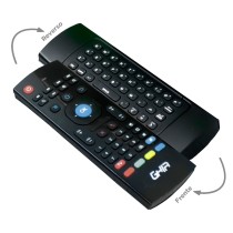 MINI TECLADO INALAMBRICO COMPACTO GHIA CON AIR MOUSE Y CONTROL REMOTO IR PARA SMART TV Y TV BOX [ GCR-003 ][ KB-777 ]