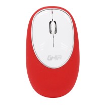 MOUSE ERGONOMICO DE MEMORY FOAM GHIA ROJO/BLANCO / INALAMBRICO/1000 DPI [ GT100RB ][ MS-1243 ]