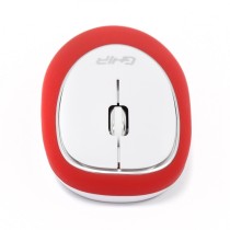 MOUSE ERGONOMICO DE MEMORY FOAM GHIA ROJO/BLANCO / INALAMBRICO/1000 DPI [ GT100RB ][ MS-1243 ]