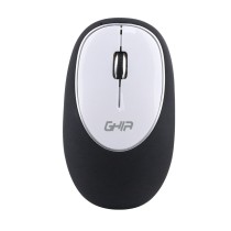 MOUSE ERGONOMICO DE MEMORY FOAM GHIA NEGRO/BLANCO / INALAMBRICO/1000 DPI [ GT100NB ][ MS-1245 ]