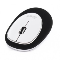 MOUSE ERGONOMICO DE MEMORY FOAM GHIA NEGRO/BLANCO / INALAMBRICO/1000 DPI [ GT100NB ][ MS-1245 ]