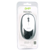 MOUSE ERGONOMICO DE MEMORY FOAM GHIA NEGRO/BLANCO / INALAMBRICO/1000 DPI [ GT100NB ][ MS-1245 ]