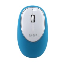 MOUSE ERGONOMICO DE MEMORY FOAM GHIA AZUL/BLANCO /INALAMBRICO/ 1000 DPI [ GT100AB ][ MS-1246 ]