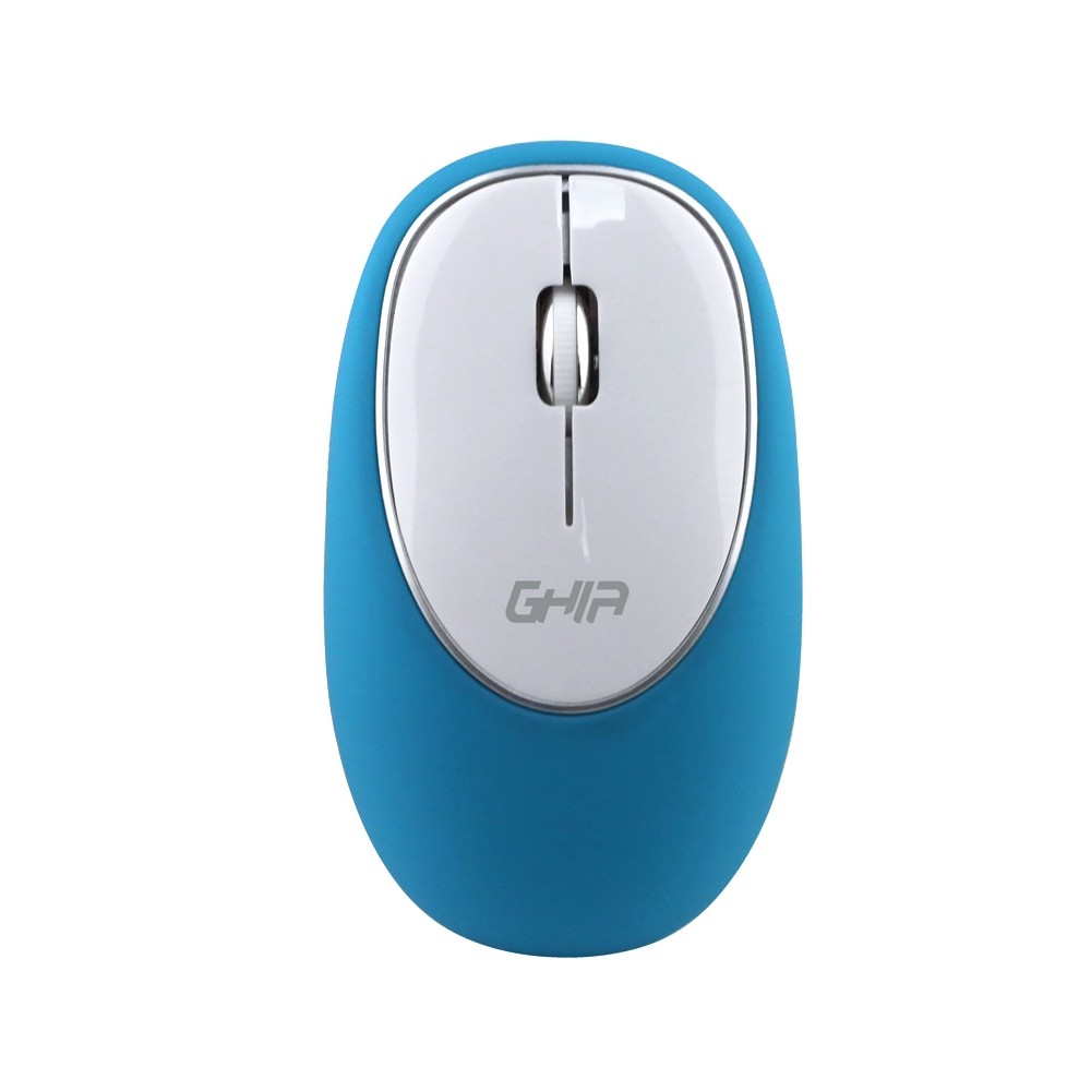 MOUSE ERGONOMICO DE MEMORY FOAM GHIA AZUL/BLANCO /INALAMBRICO/ 1000 DPI [ GT100AB ][ MS-1246 ]