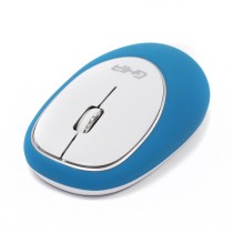 MOUSE ERGONOMICO DE MEMORY FOAM GHIA AZUL/BLANCO /INALAMBRICO/ 1000 DPI [ GT100AB ][ MS-1246 ]