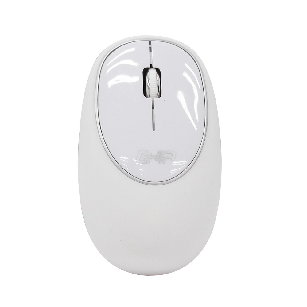 MOUSE ERGONOMICO DE MEMORY FOAM GHIA BLANCO/BLANCO /INALAMBRICO/ 1000 DPI [ GT100BB ][ MS-1248 ]