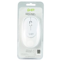 MOUSE ERGONOMICO DE MEMORY FOAM GHIA BLANCO/BLANCO /INALAMBRICO/ 1000 DPI [ GT100BB ][ MS-1248 ]