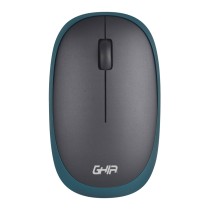 MOUSE INALAMBRICO BASICO GHIA GM150NV COLOR NEGRO/VERDE [ GM150NV ][ MS-1378 ]