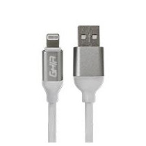 CABLE USB TIPO LIGHTNING GHIA 1M COLOR BLANCO [ GAC-196B ][ CB-2059 ]