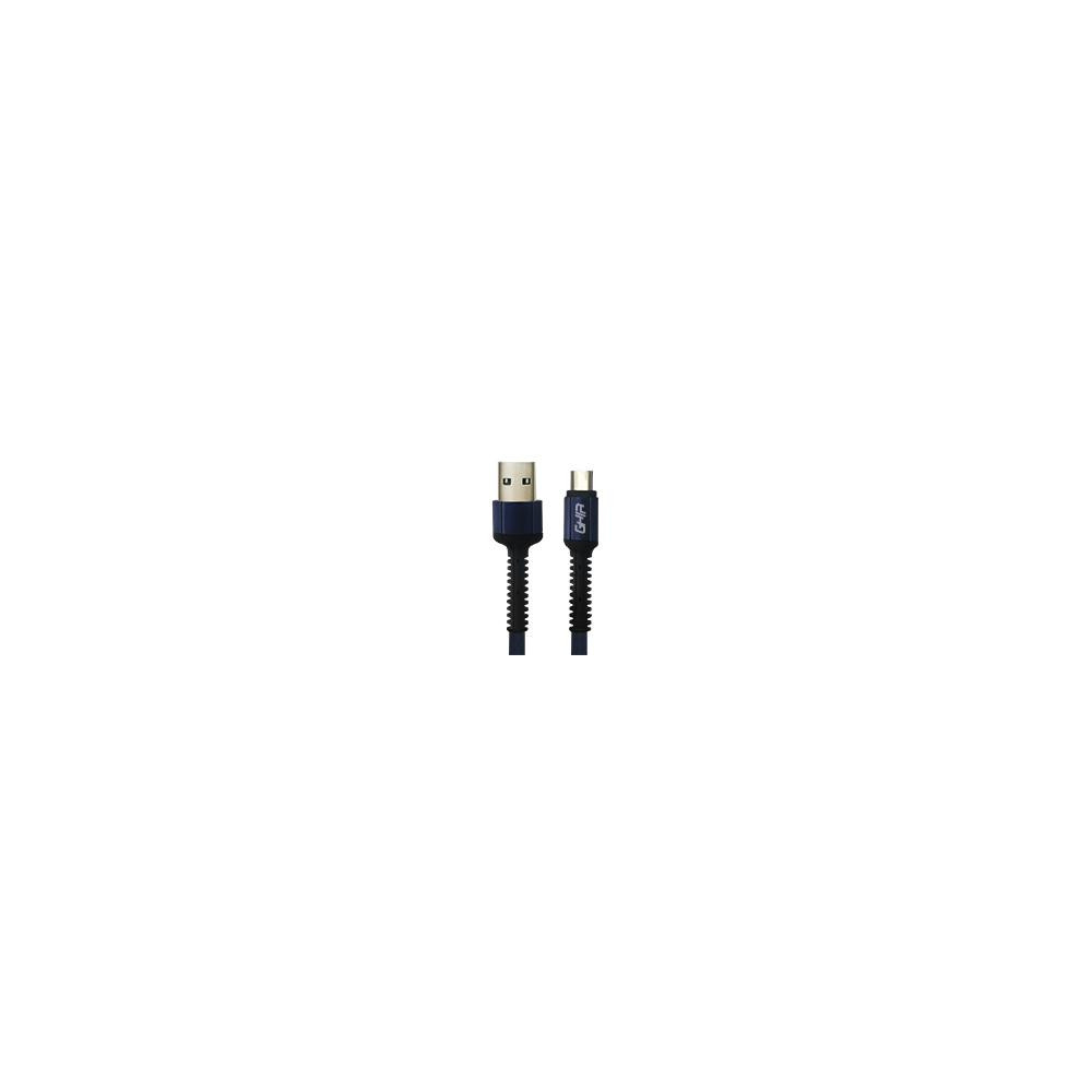 CABLE USB TIPO C GHIA NYLON 1M COLOR AZUL [ GAC-198A ][ CB-2069 ]