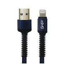 CABLE USB TIPO LIGHTNING GHIA NYLON COLOR AZUL 1M [ GAC-199A ][ CB-2073 ]