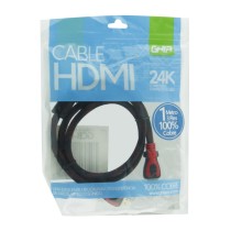 CABLE HDMI GHIA 1 MTS REFORZADO PARA USO RUDO COBRE 4K A 24 HZ ETHERNET BOLSA [ GCB-019 ][ CB-1193 ]