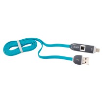 CABLE 2 EN 1 MICRO USB/TIPO LIGHTNING GHIA 1.0 MTS USB 2.1 CARGA Y TRANSFERENCIA DE DATOS CON PROTEC [ GAC-096 ][ CB-1263 ]