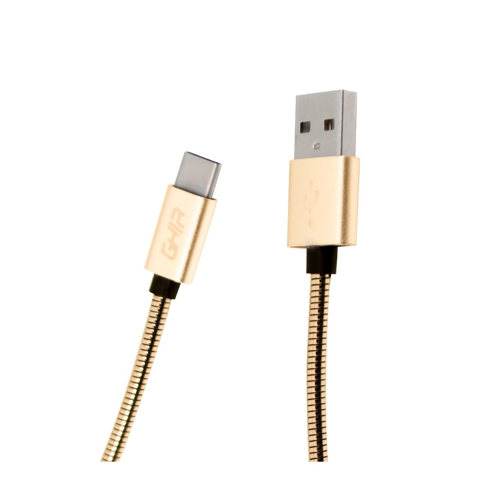 CABLE MICRO USB FORRO METALICO GHIA 1.0 MTS USB 2.1 CARGADOR Y TRANSFERENCIA DE DATOS GRIS [ GAC-088 ][ CB-1271 ]