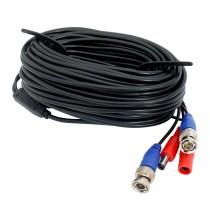 CABLE DE VIDEO Y ENERGIA DE 18 MTS GHIA // CABLE SIAMES //BNC MACHO/ 1 CONECTOR MACHO Y 1 CONECTOR H [ GVA-008 ][ CB-1741 ]