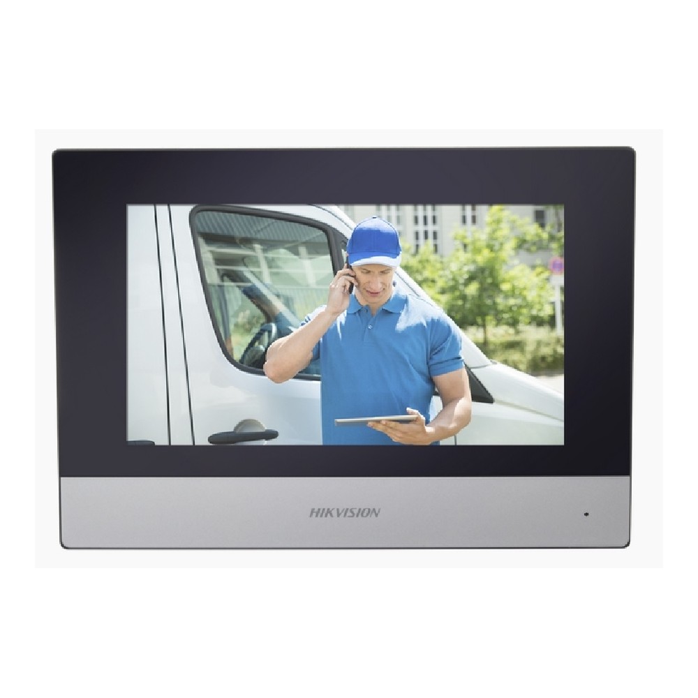 MONITOR IP WIFI TOUCH SCREEN 7 PARA VIDEOPORTERO IP HIKVISION DS-KH6320-WTE1 VIDEO EN VIVO / POE EST [ DS-KH6320-WTE1 ][ AC-10532 ]