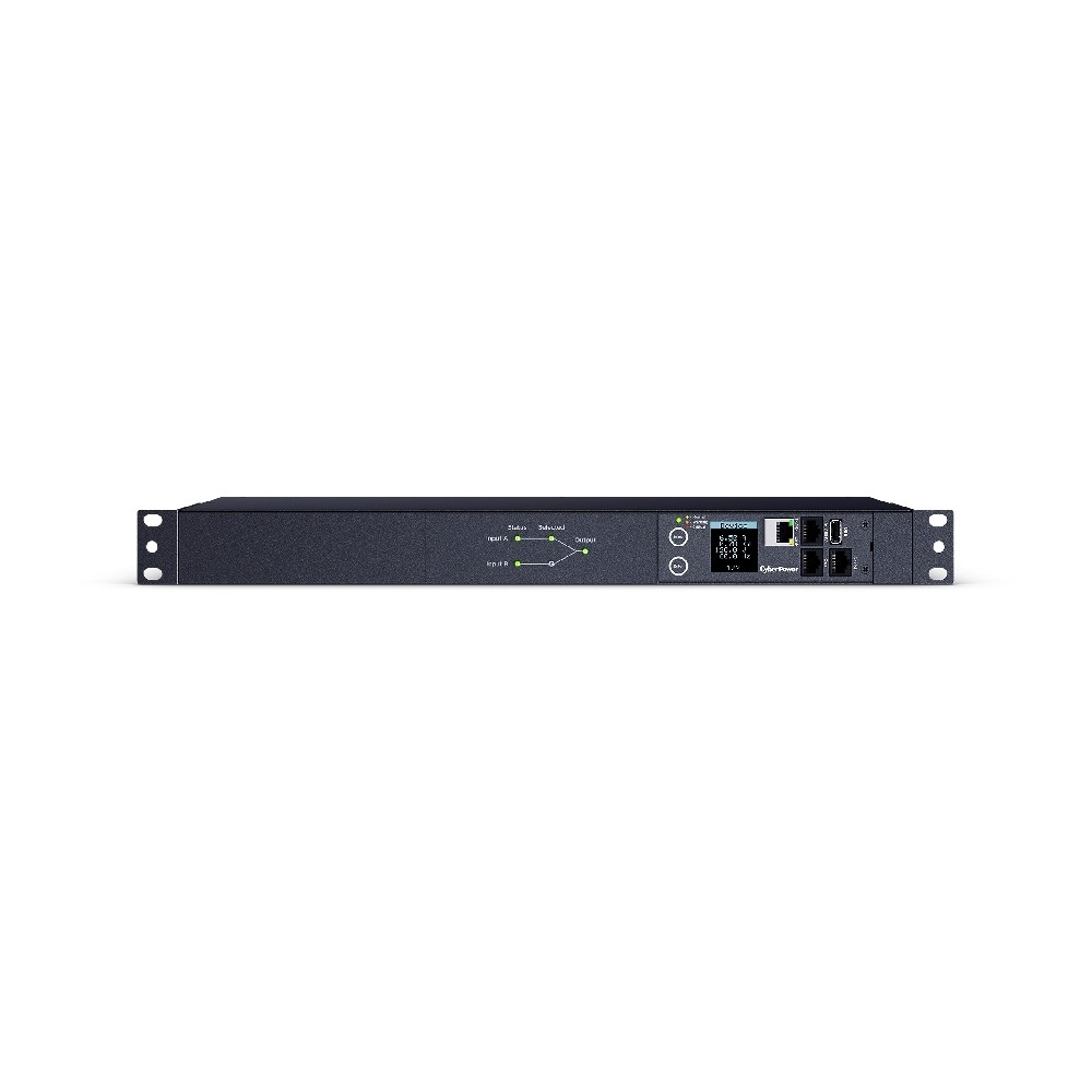 PDU CYBERPOWER ATS PDU44001, MONTAJE EN RACK 1U ENCHUFE DE ENTRADA 2X NEMA 5-15P, TIPO DE SALIDA 10- [ PDU44001 ][ AC-10722 ]