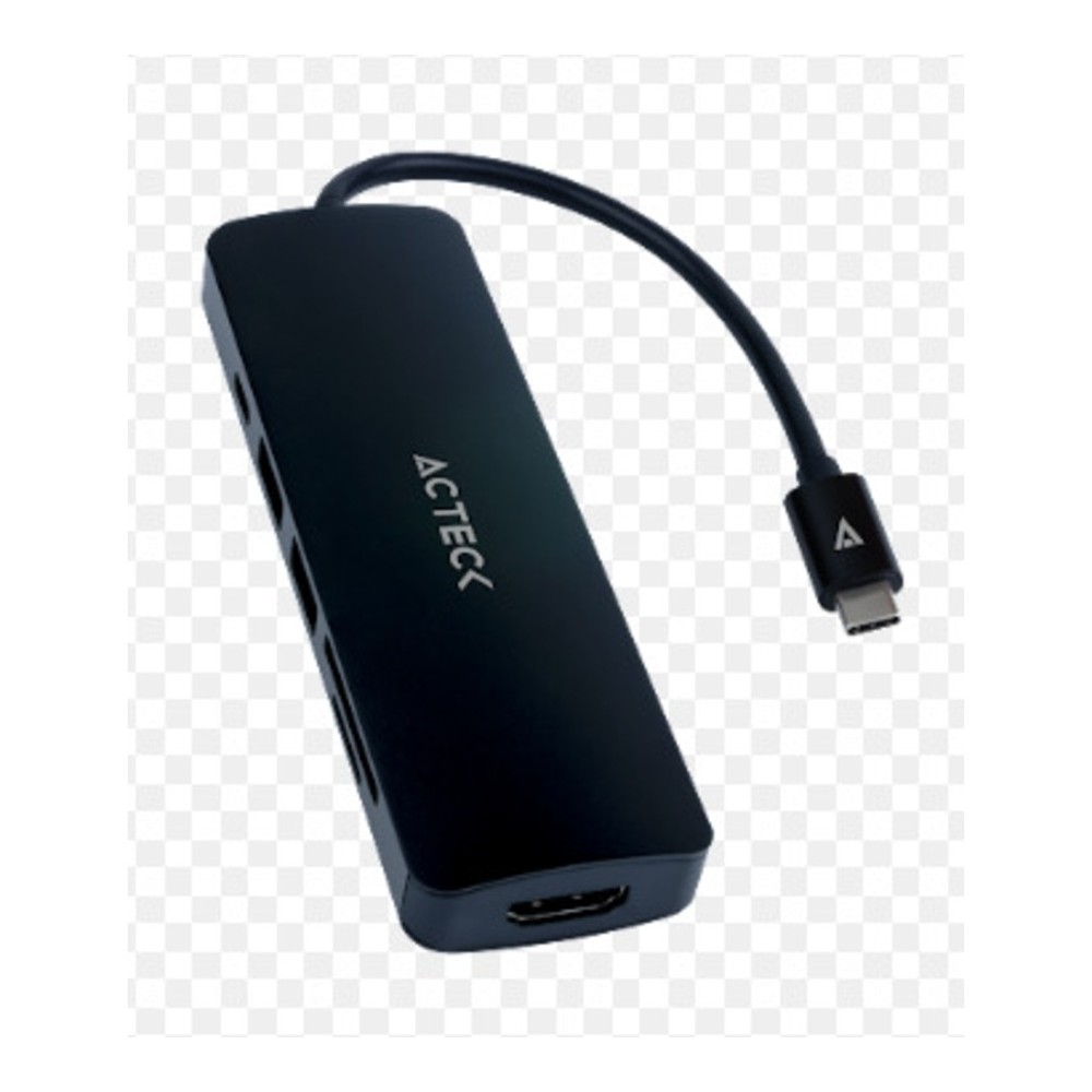 HUB ACTECK GATE 6 DH660 / USB C / 5 PUERTOS / USB C - 2X USB A - LECTOR DE MEMORIAS - HDMI / 15 CM / [ AC-934619 ][ AC-10909 ]