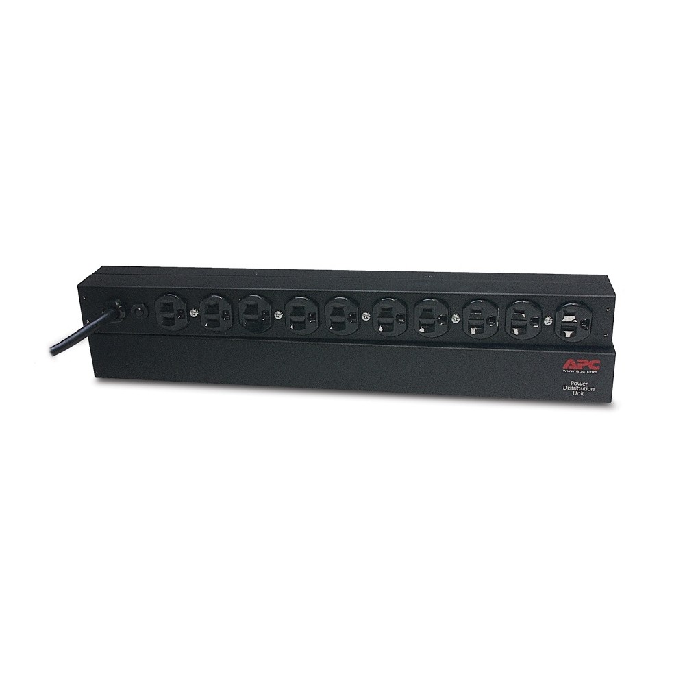 UNIDAD DE PDU MULTICONTACTO APC PARA MONTAJE EN RACK LINEA BASICO 1U,15A,120V,10 CONT TIPO NE [ AP9562 ][ AC-274 ]