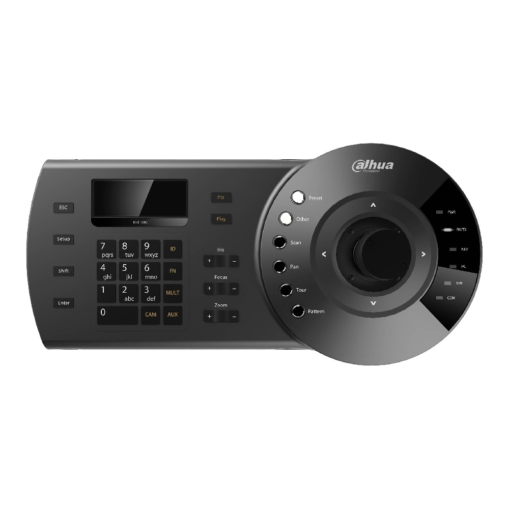 TECLADO DAHUA CONTROL PTZ ANALOGA E IP/DVR/NVR/ PELCO D P/ PANTALLA LCD/ RS485/ RS422/ USB/ RS232 [ DHI-NKB1000- ][ AC-4825 ]