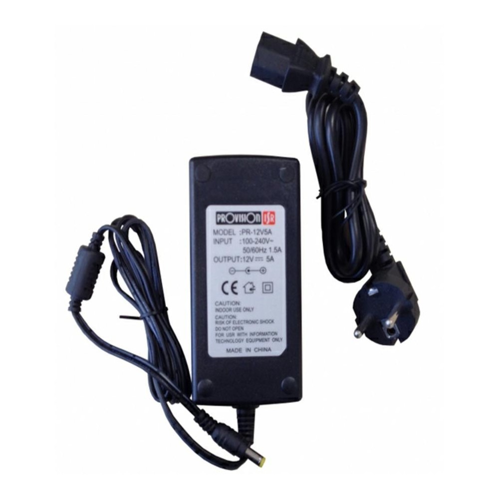 FUENTE DE PODER INDIVIDUAL / PROVISION ISR / PR-12V5A / 12V/5A [ PR-12V5APR-AV5 ][ AC-5177 ]