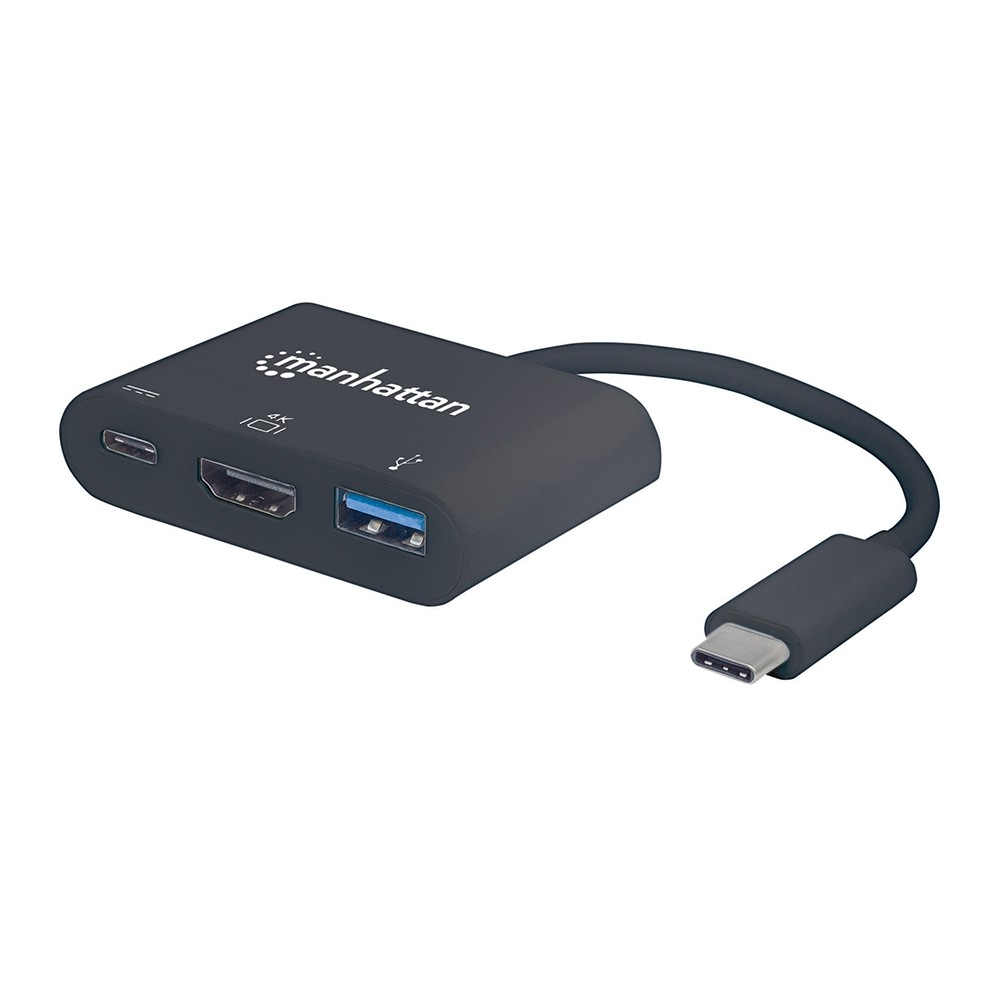 DOCKING USB,MANHATTAN,152037,-C  3 PTOS, HDMI, USB-C PD/USBV3.2A [ 152037 ][ AC-5475 ]