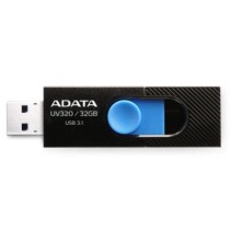 Memoria USB Adata UV320 32GB 3.2 Gen1 (3.1 Gen1) Color Negro-Azul [ AUV320-32G-RBKBL ]