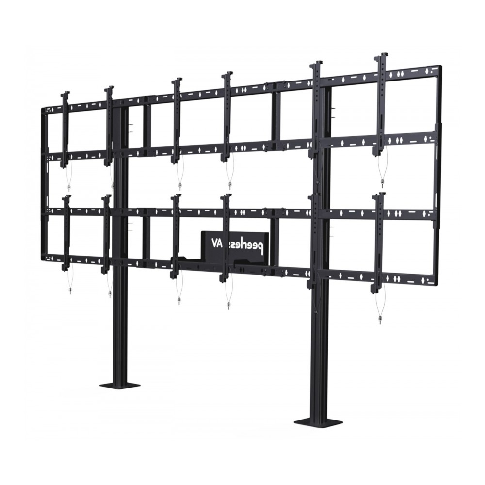 SOPORTES VIDEO WALL PEERLESS DS-S555-3X2 FIJO PARA MONITORES DE 46 A 55 CAPACIDAD HASTA 272 KG [ DS-S555-3X2 ][ AC-6005 ]