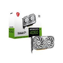 TARJETA DE VIDEO MSI NVIDIA GEFORCE RTX 4060VENTUS 2X WHITE OC. PCIE X 4 X 8 /8GB/GDDR6/ESTANDAR/HDM [ GEFORCE-RTX-4060-VENTUS-2X-WHITE-8G-OC ][ VC-1205 ]