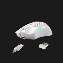 Mouse Gamer Redragon Storm PRO M808-KS Wireless - White [ 8900-0103 ]