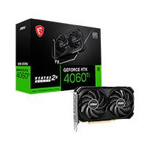 TARJETA DE VIDEO MSI NVIDIA GEFORCE RTX 4060 TI OC. PCIE X16 4.0/8GB/GDDR6X/ESTANDAR/HDMI/3 XDP/GAMA [ GEFORCE-RTX-4060-TI-VENTUS-2X-BLACK-8G-OC ][ VC-1140 ]