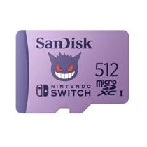 MEMORIA SANDISK MICRO SDXC 512GB NINTENDO SWITCH POKEMON GENGAR 100MB/S 4K U3 V30  SDSQXAO-512G-GN6Z [ SDSQXAO-512G-GN6ZK ][ RAM-4434 ]