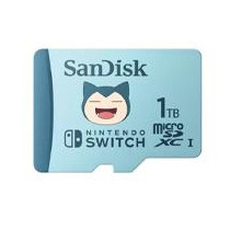 MEMORIA SANDISK MICRO SDXC 1TB NINTENDO SWITCH POKEMON SNORLAX 100MB/S 4K U3 V30 SDSQXAO-1T00-GN6ZK [ SDSQXAO-1T00-GN6ZK ][ RAM-4435 ]