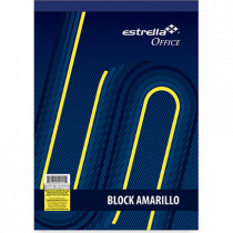 BLOCK ESTRELLA CARTA AMARIILLO RAYA 50 HJS [ 15 ]