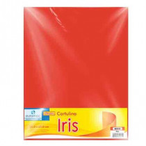 CARTULINA EUROMAC IRIS ROJO 50X65CM C/10 [ EI0043 ]