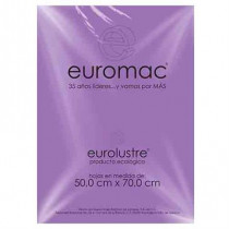 PAPEL LUSTRE EUROMAC LILA PASTEL 50X70 25HOJAS [ EL0025 ]