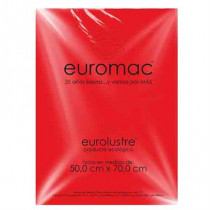 PAPEL LUSTRE EUROMAC ROJO 50X70 24HOJAS [ EL0037 ]