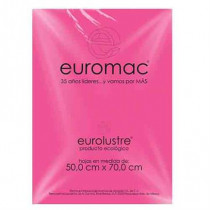 PAPEL LUSTRE EUROMAC ROSA MEXICANO 50X70 24HOJAS [ EL0040 ]