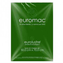 PAPEL LUSTRE EUROMAC VERDE BANDERA 50X70 25 HOJAS [ EL0046 ]