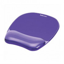 Mouse Pad Fellowes con Reposa Muñecas Violeta de Gel Crystal [ 91441 ]