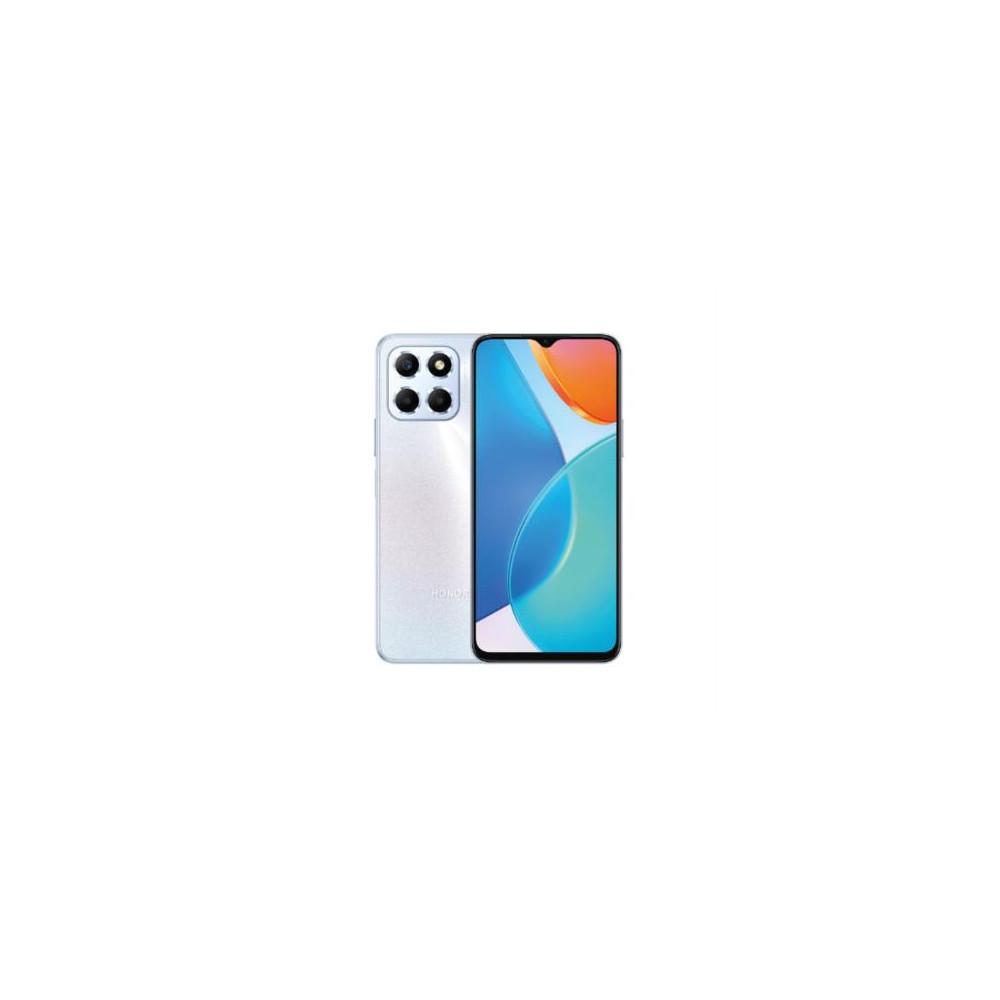 Smartphone Honor X6 6.5" 64GB/4GB Cámara 50MP+2MP+2MP/5MP Mediatek Android 12 Color Plata [ HONORX6-464-PLATA ]