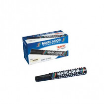 MARCADOR BACO PERMANENTE PLASTICO NEGRO c/12 [ MR011 ]