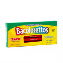 Marcador Baco Plumin Bacoloretto Color Rojo C/12 Pzas [ MR125 ]