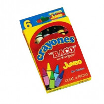 CRAYON BACO REDONDO JUMBO CAJA C/6 [ CY004 ]