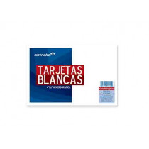 TARJETA ESTRELLA HEMEROGRAFICA 100 HJS 4X6 BLANCA [ 45 ]