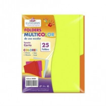 Folder Eurocolors Multicolor Arcoíris Neón C/25 Pzas [ PU0003 ]