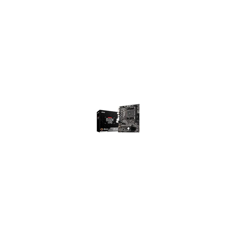 MB MSI B550 AMD S-AM4 4A GEN/2XDRR4 3200MHZ/PCIE 4.0/HDMI/DVI/4XUSB 3.2/M.2/MICRO ATX/GAMA MEDIA [ B550M-A-PRO ][ MB-1383 ]